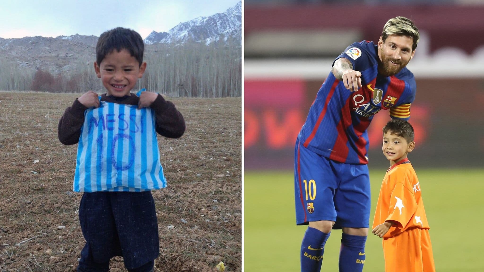 U bë i njohur për fanellën e Messi-t me qese, djaloshi afgan: Më ndihmoni të largohem