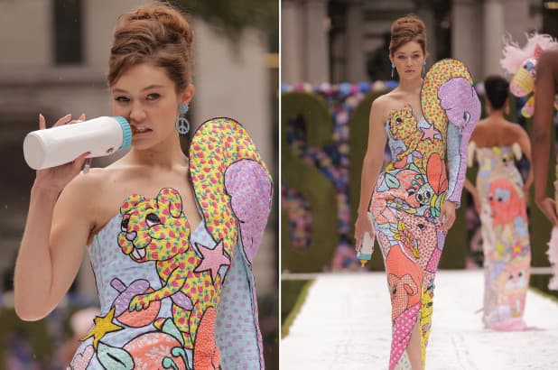 Gigi Hadid surprizon në sfilatën e Moschino duke thithur biberon