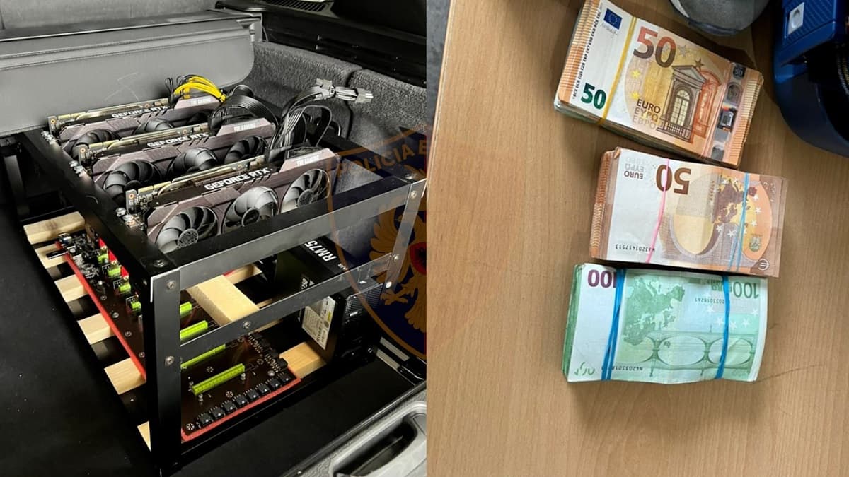 Sekuestrohen 39 mijë euro dhe pajisja për prodhimin e kriptmonedhave në Morinë