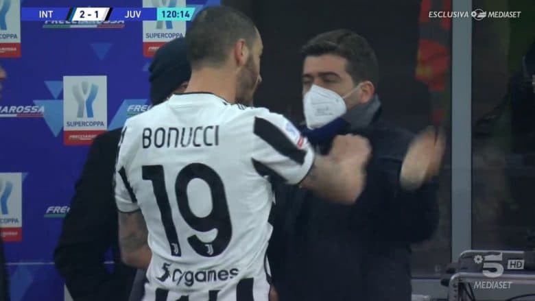 Përplasja me drejtuesin e Interit, Bonucci dënohet me gjobë