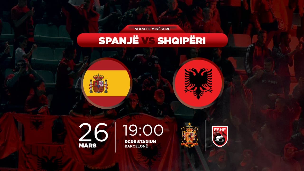 Miqësorja Spanjë-Shqipëri, zyrtarizohet stadiumi dhe orari i ndeshjes