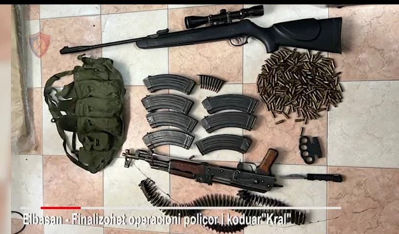 Emri/ Sekuestrohen armë të rënda e fishekë luftarakë, arrestohet inspektori tatimeve në Elbasan