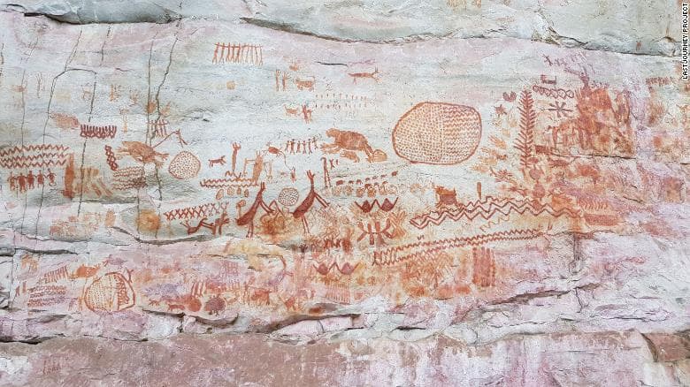 Pikturat në shpellat e Amazonës tregojnë ekzistencën e gjigantëve të epokës së akullnajave