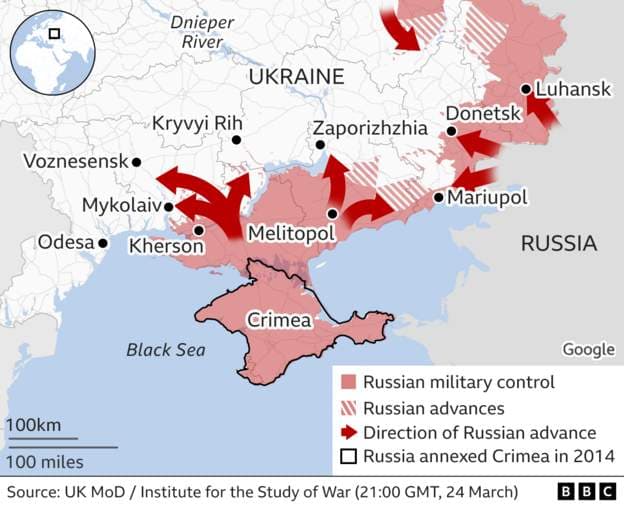 Shefi i ushtrisë ruse: Rusia do të përqendrojë luftën në Ukrainën lindore