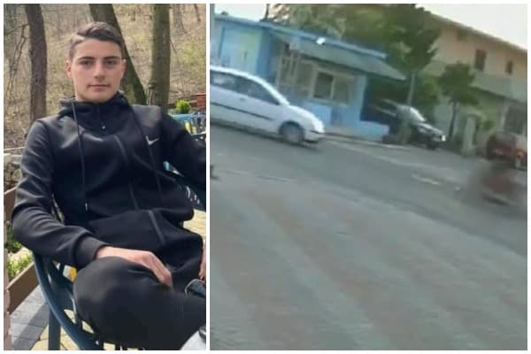 Momenti kur 18-vjeçari me motor përplaset nga automjeti në Elbasan (VIDEO)