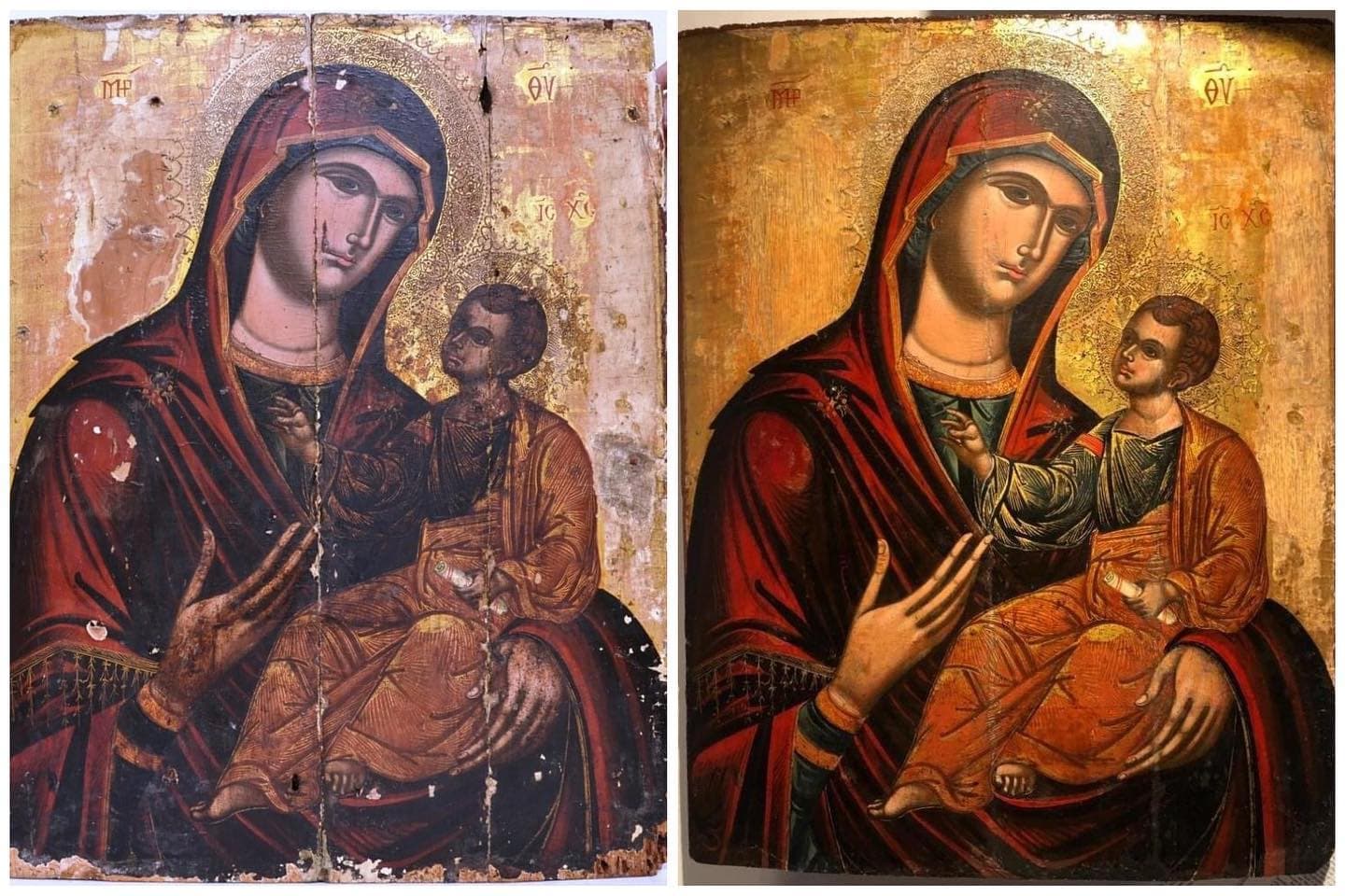 Restaurohet ikona “Shën Maria me Krishtin”, ekspozohet në muzeun “Onufri”
