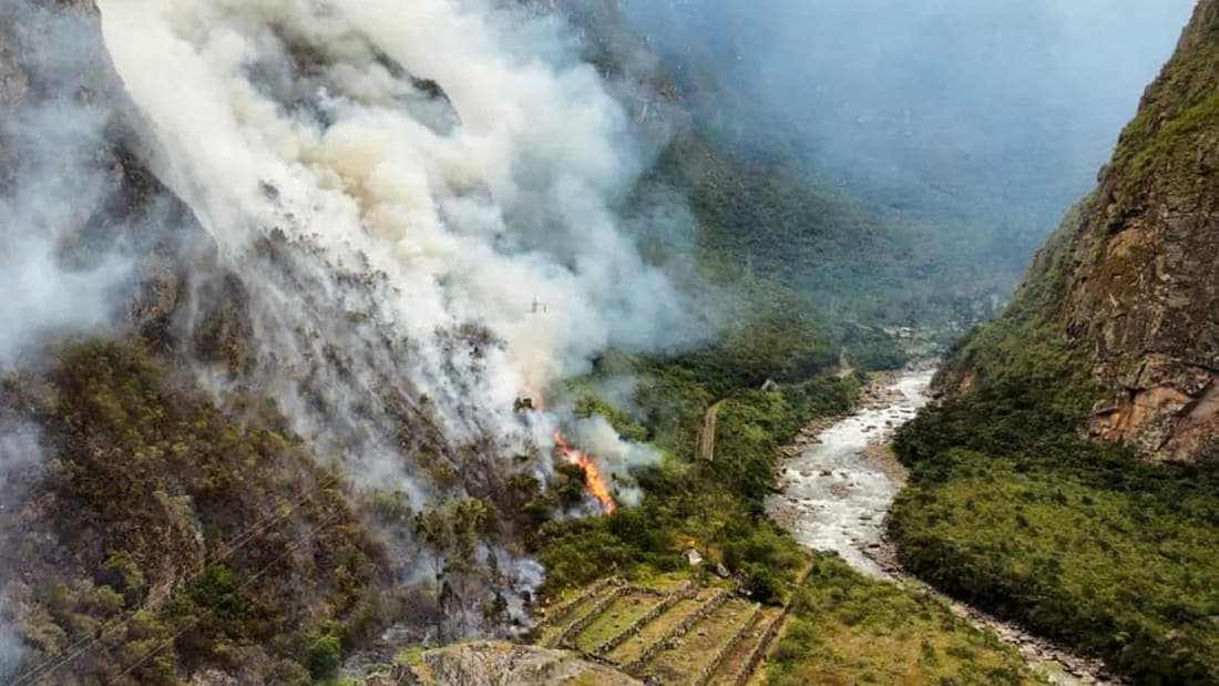 Machu Picchu kërcënohet nga zjarri