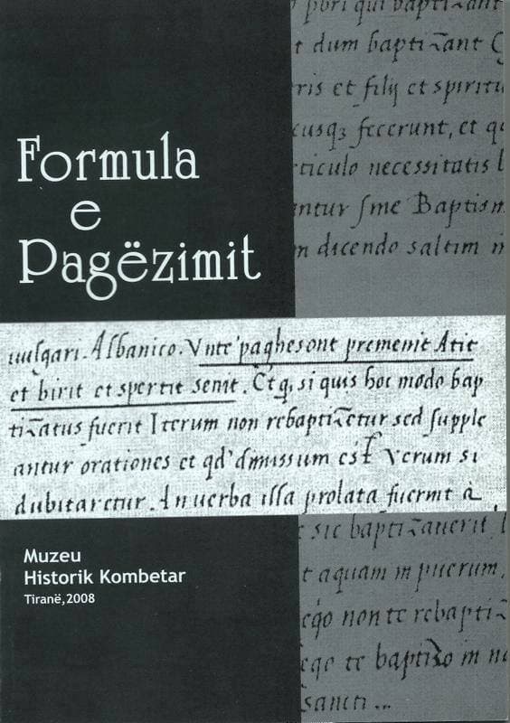Shënohet përvjetori i dokumentit të parë shqip “Formula e Pagëzimit”
