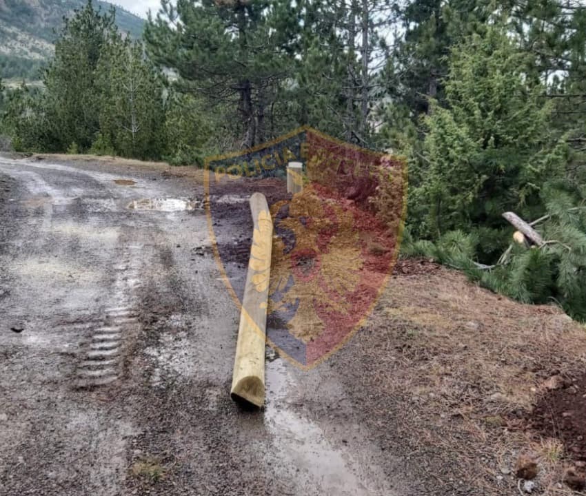 Preu 6 shtylla të OSHEE që furnizonin me energji banorët e një fshati, pranga të dyshuarit në Dibër