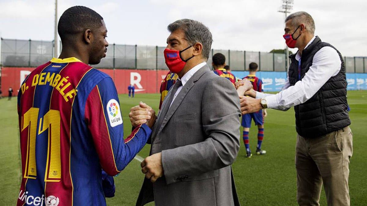 Laporta: Dembele nuk shitet as për 80 milionë euro, nuk do shpenzojmë në merkato
