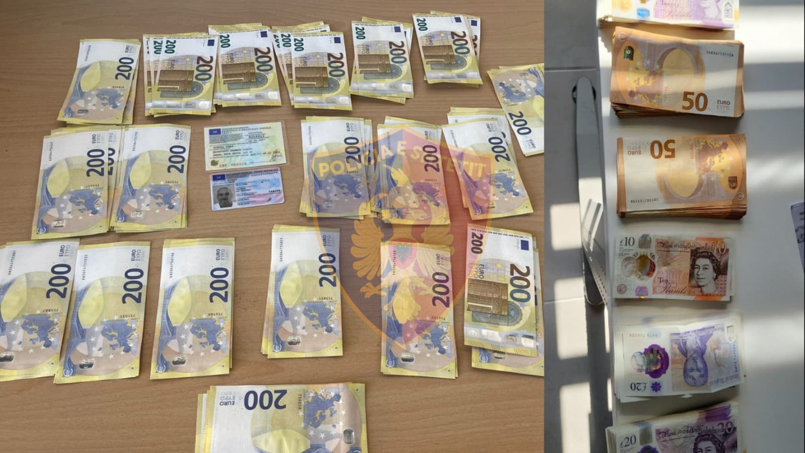 Mbi 30 mijë euro të padeklaruara, nën hetim dy persona në Rinas dhe Morinë