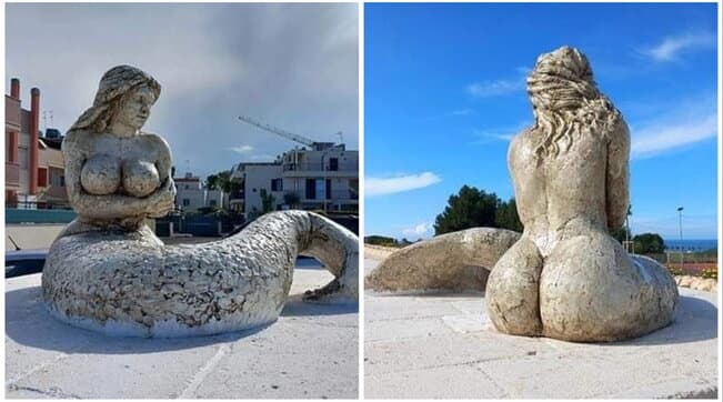 “Provokuese”, polemika për statujën e sirenës në Itali