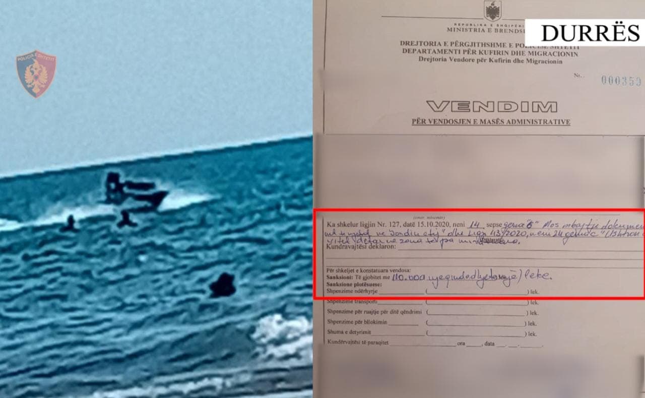 Rrezikoi jetën e plazhistëve duke shkelur perimetrin e sigurisë në Spille, gjobë drejtuesit
