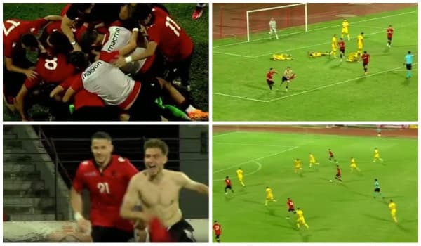 Përmbysje spektakolare, Shqipëria U-21 mposht Rumaninë dhe ngjitet në krye të grupit