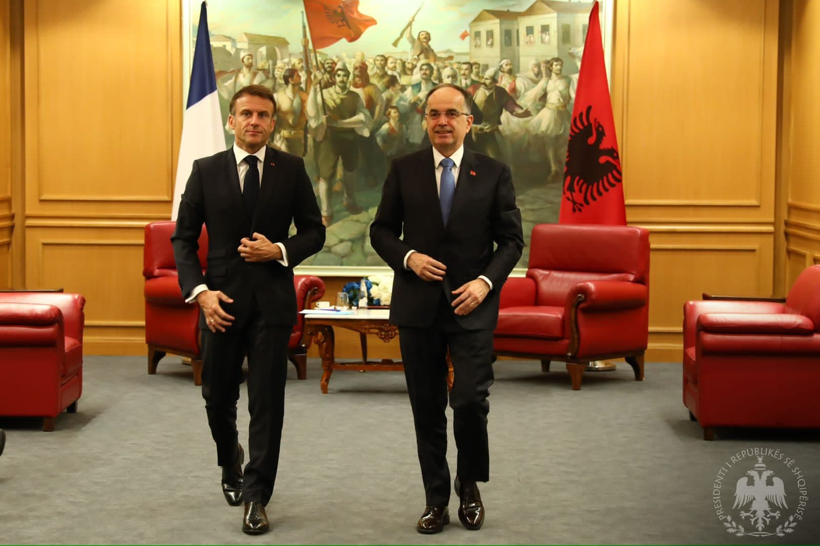 Begaj pret Presidentin Macron, e falënderon për planin franko-gjerman për Kosovën