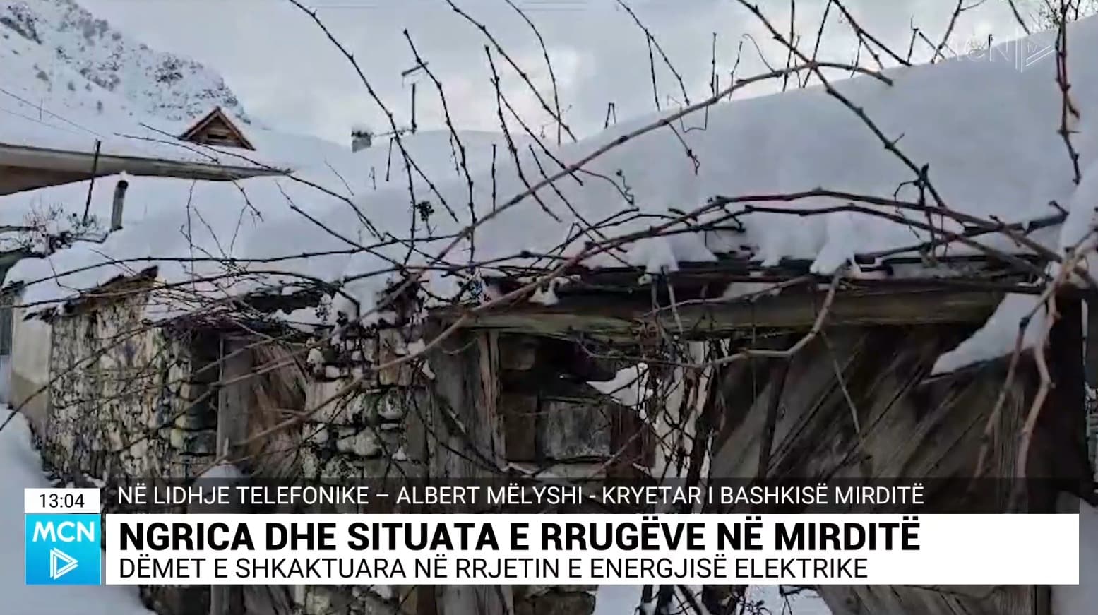 Situata e rrugëve në Mirditë/ Mëlyshi: Burimet njerëzore të pamjaftueshme me rrugët të gjitha të bllokuara, probleme me energjinë elektrike