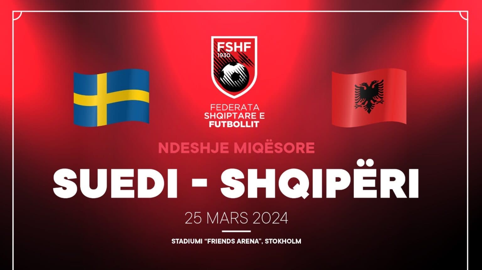 Zyrtare/ Shqipëria do të luajë miqësore me Suedinë para Europianit