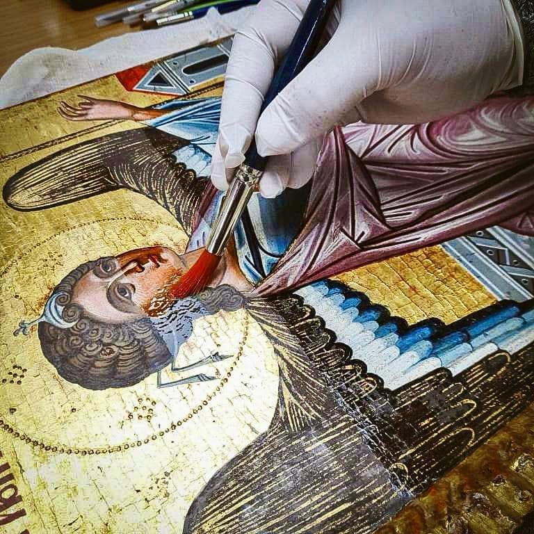 Restaurohet ikona “Ungjillëzimi” e Onufër Qipriotit, ekspozohet në Muzeun ‘Onufri’