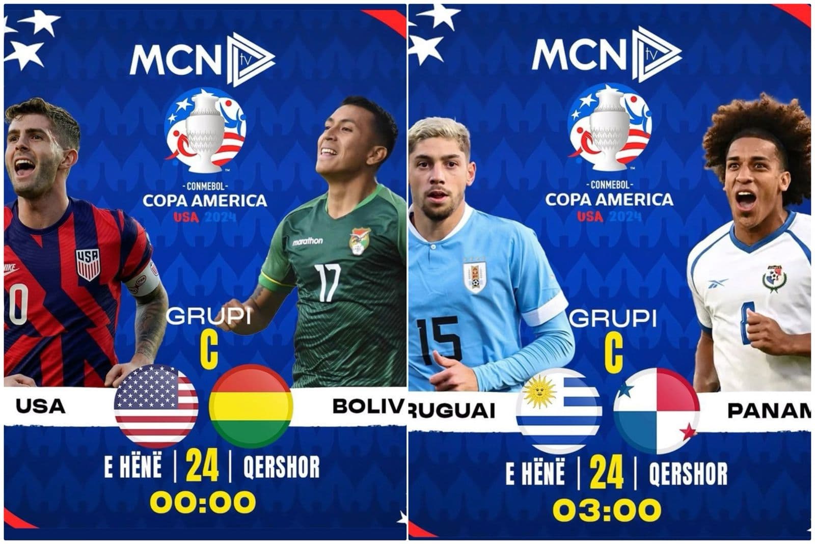 Dy ndeshje në MCN/ Copa America, në fushë zbresin skuadrat e Grupit C
