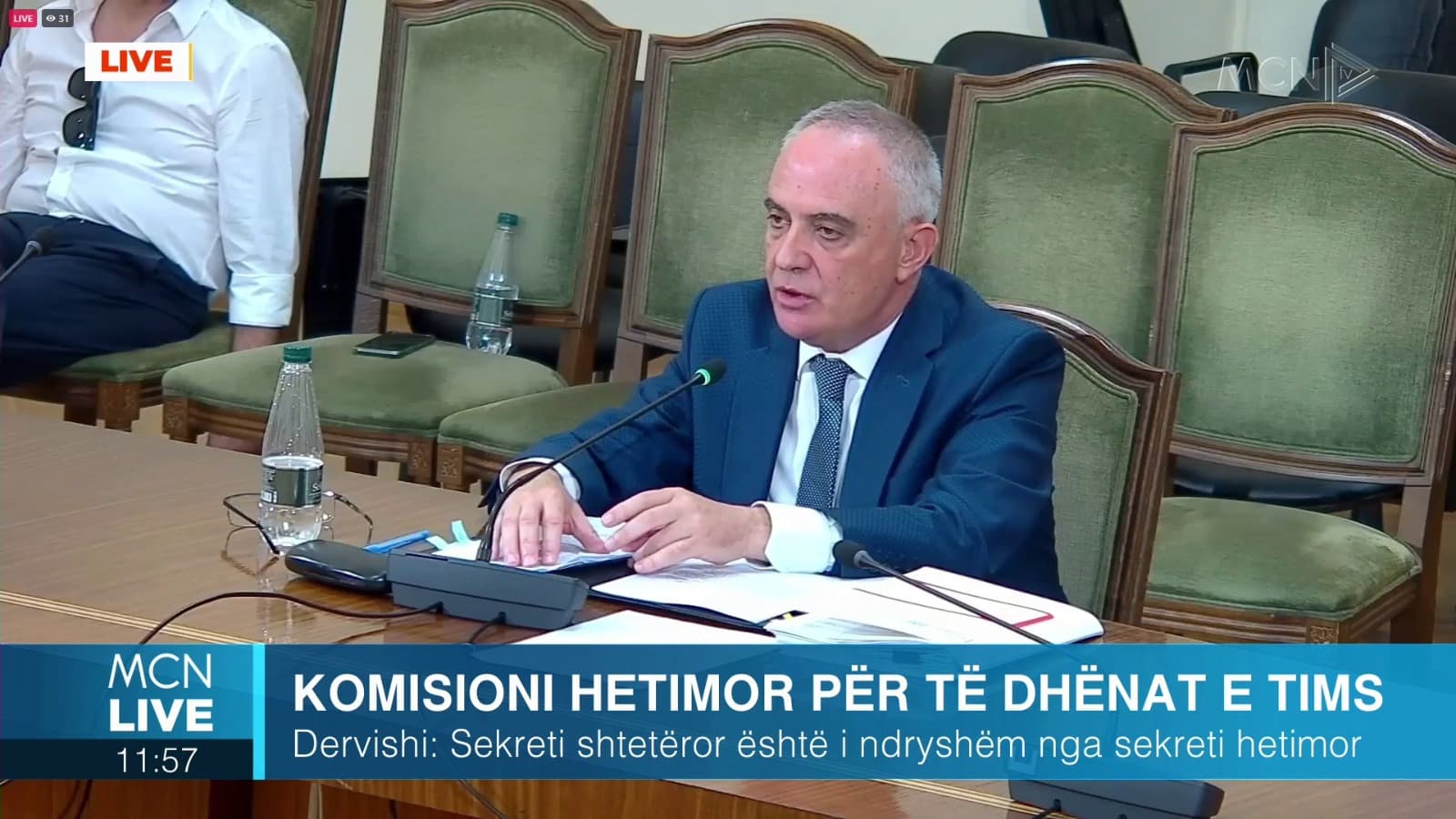Komisioni për të dhënat e TIMS, Dervishi: Hetimi penal, nuk na lejoi të bëjmë hetim administrativ