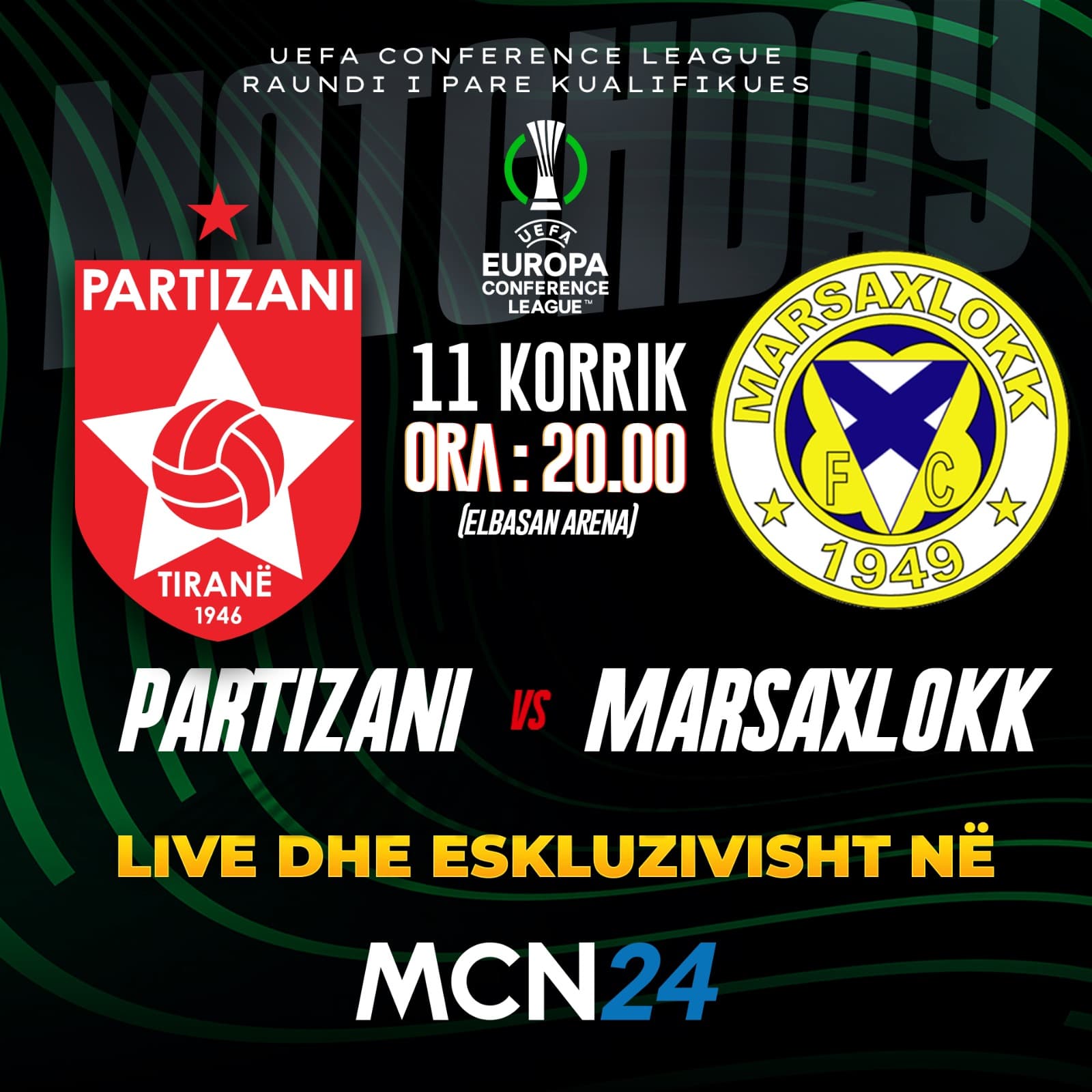 Partizani-Marsaxlokk në MCN 24, publikohen formacionet zyrtare