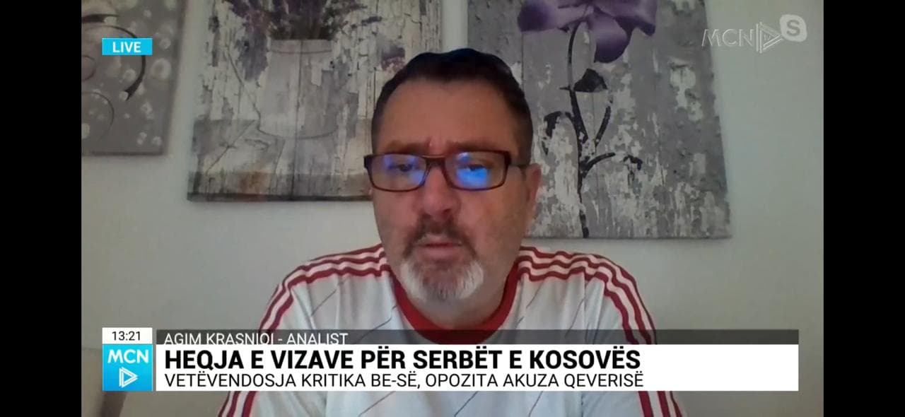 Heqja e vizave për serbët në veri të Kosovës, Krasniqi: Nuk mjafton reagimi i Kurtit, duhet mesazh i fortë (VIDEO)