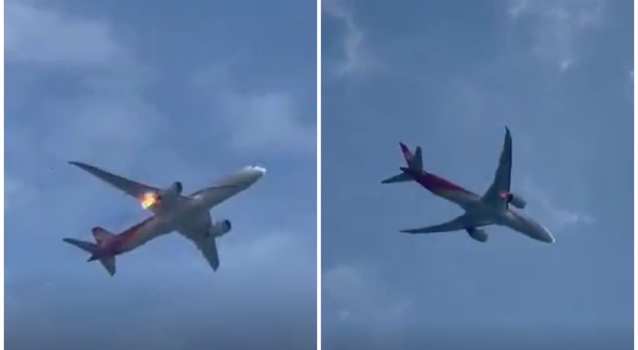 Merr flakë në fluturim motori i një avioni në Romë, bën ulje emergjente (VIDEO)