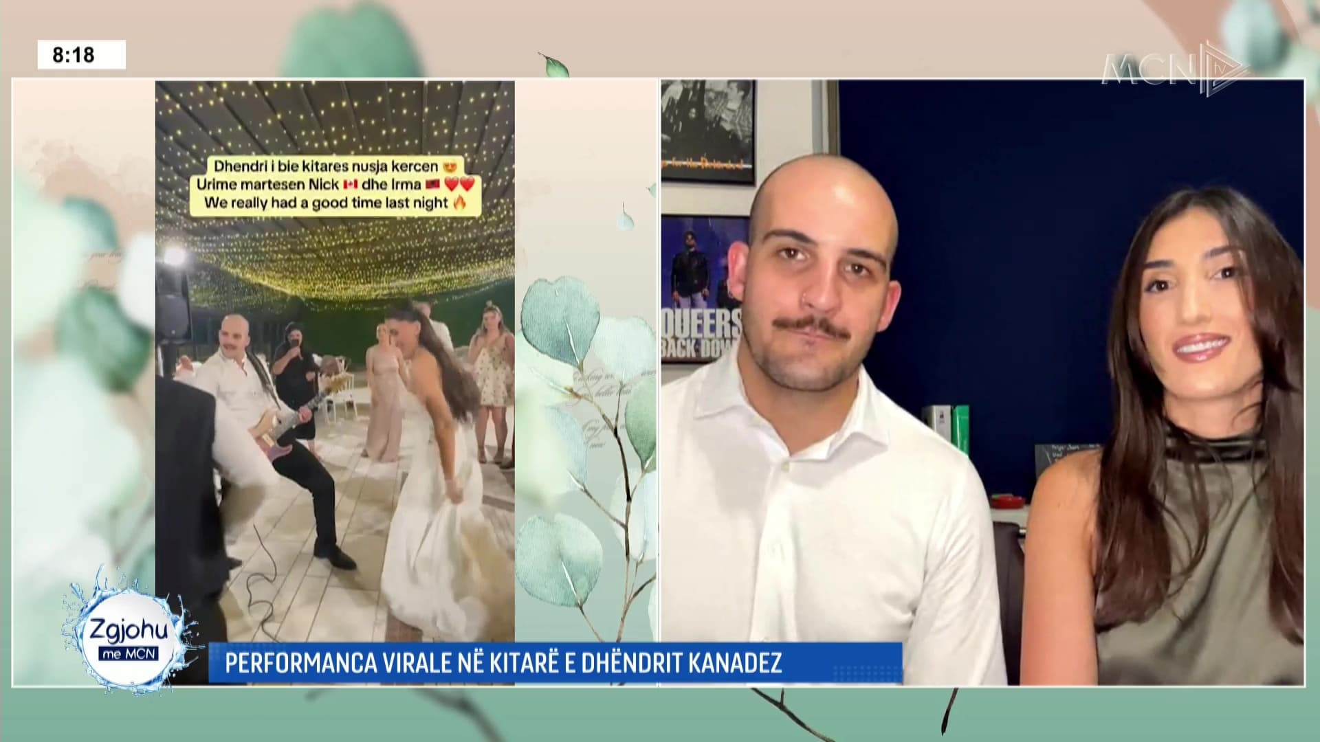 Çifti shqiptaro-kanadez kurorëzohen në martesë/ Dhëndri "djeg" dasmën me këngën e 'Elita 5' në Shkodër