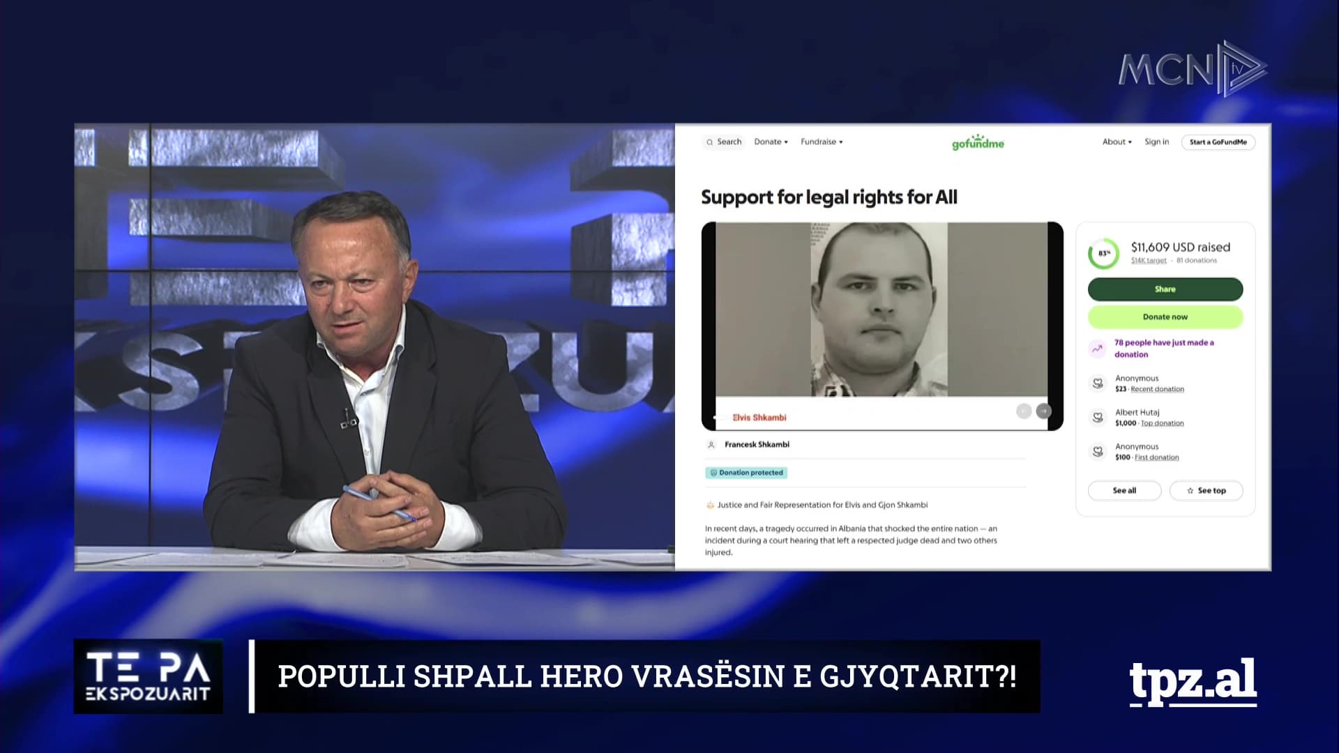 Populli shpall “hero” vrasësin e gjyqtarit/ Dervishi: Marrëzia ka shkuar deri aty sa i hapin “GoFundMe” për mbrojtje ligjore
