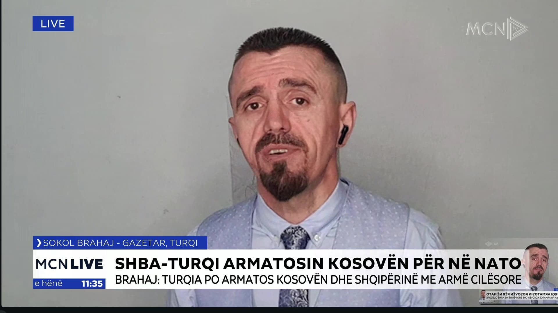 Brahaj: Turqia po armatos Kosovën dhe Shqipërinë me armët më efikase, kjo duket se është një ‘dhimbje koke’ për Serbinë (VIDEO)