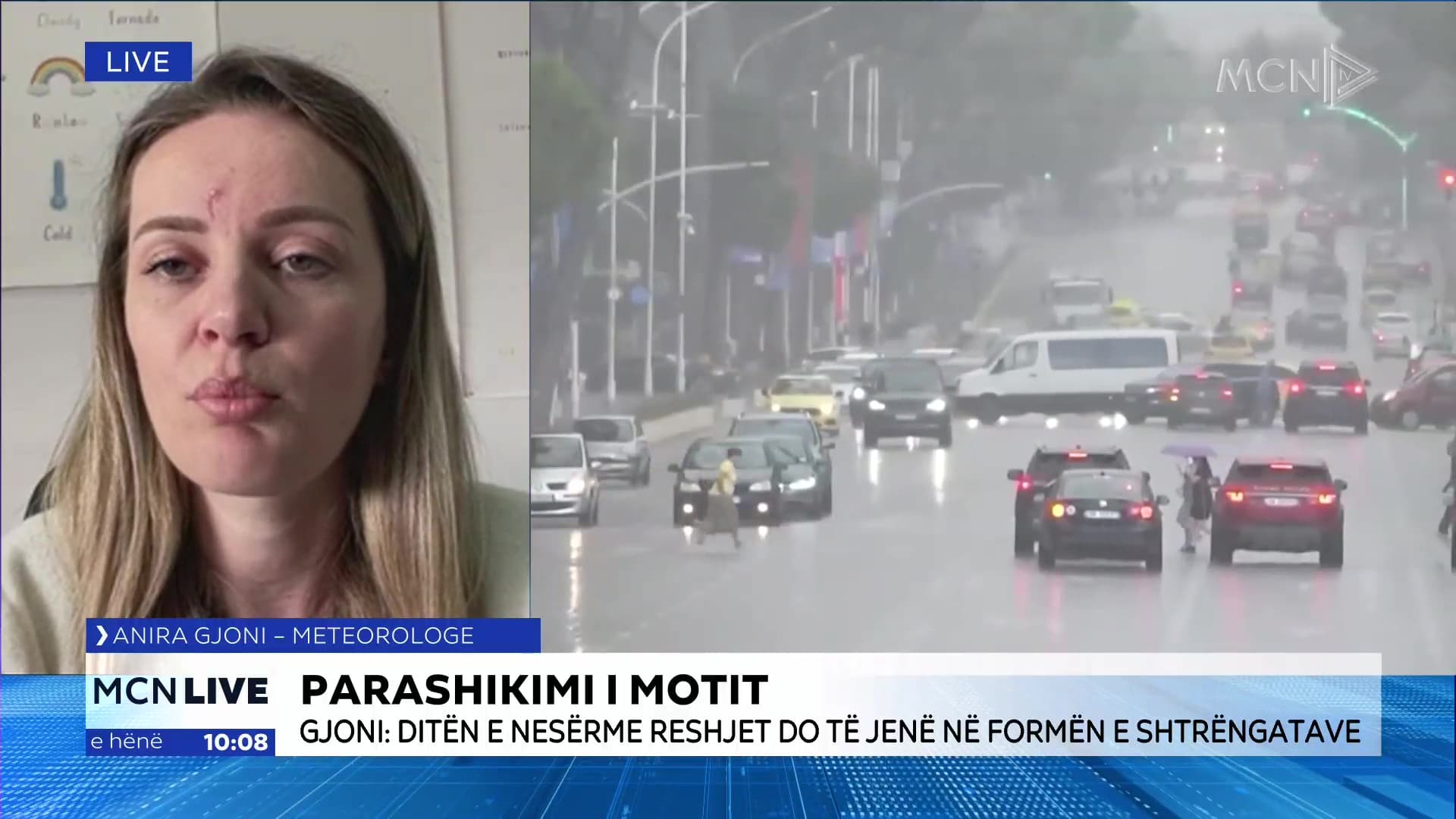 Meteorologia Gjoni: Sot dhe nesër reshje mesatare, rikthim i shiut nga e enjtja. Temperaturat në zonat malore zbresin në -1°C (VIDEO)