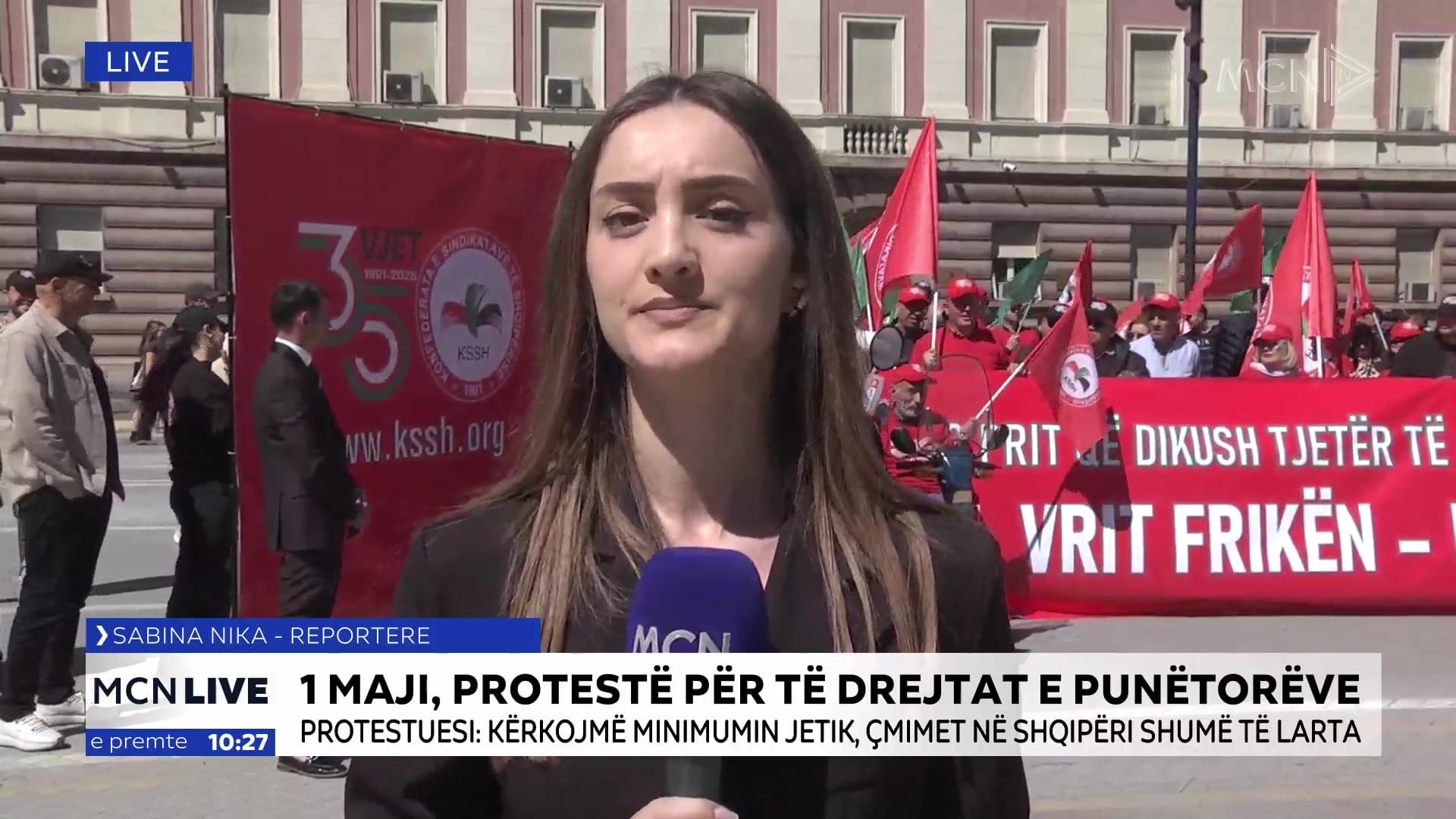 1 Maji, protestë për të drejtat e punëtorëve/ Nika: Konfederata e Sindikatave kërkon më shumë drejtësi për ta