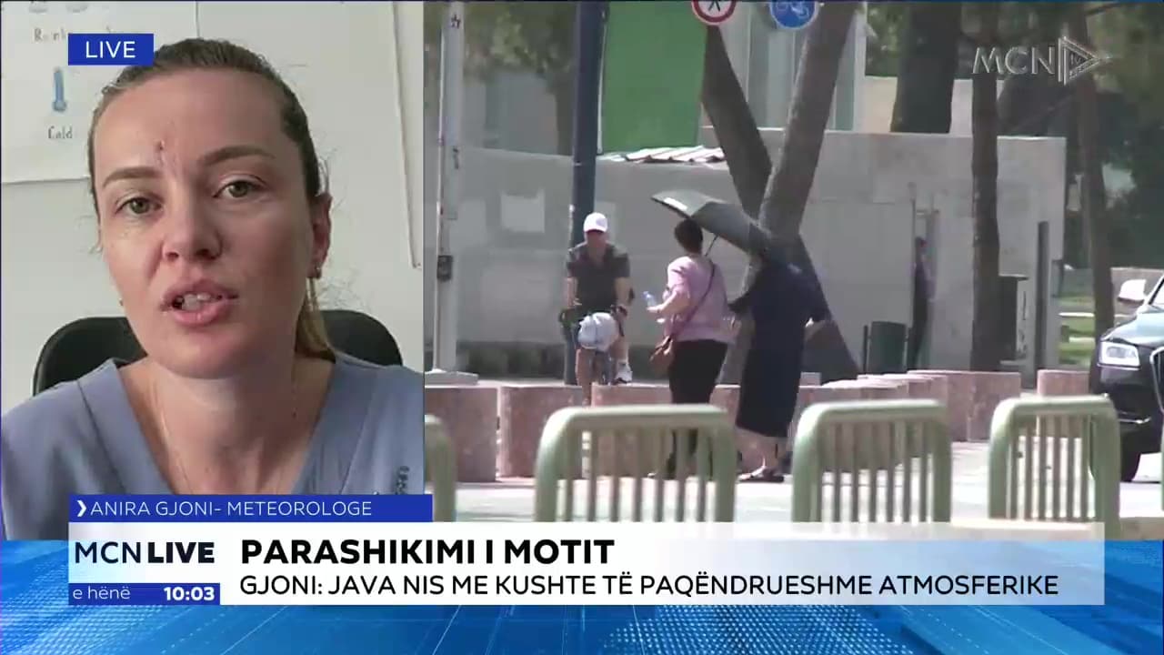 Meteorologia Gjoni: Javë me mot të paqëndrueshëm, reshje lokale shiu pasditeve deri në fundjavë