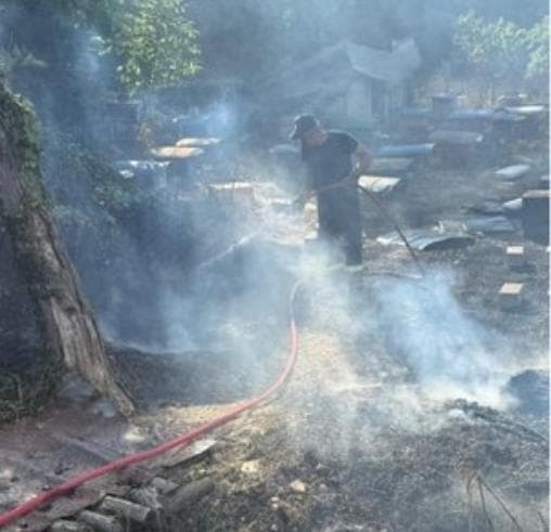 Zjarr në fshatin Humelicë, dëme materiale