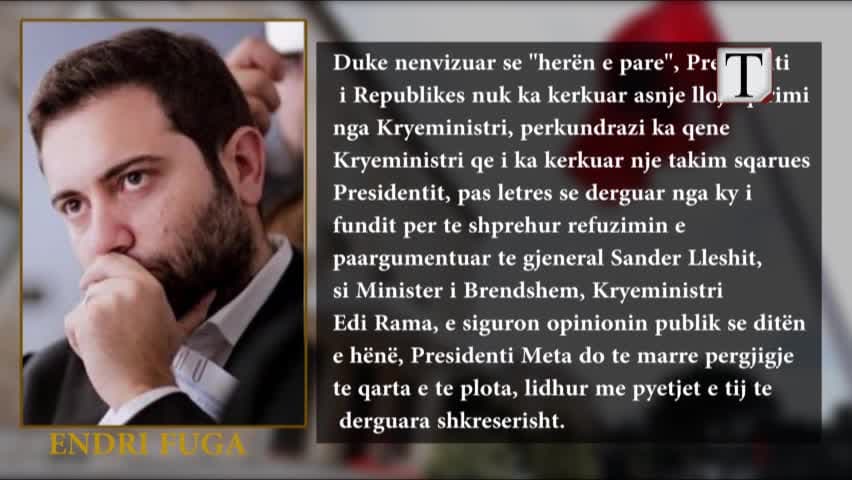 Lleshaj “përplas” sërish Presidencën me Kryeministrinë (VIDEO)