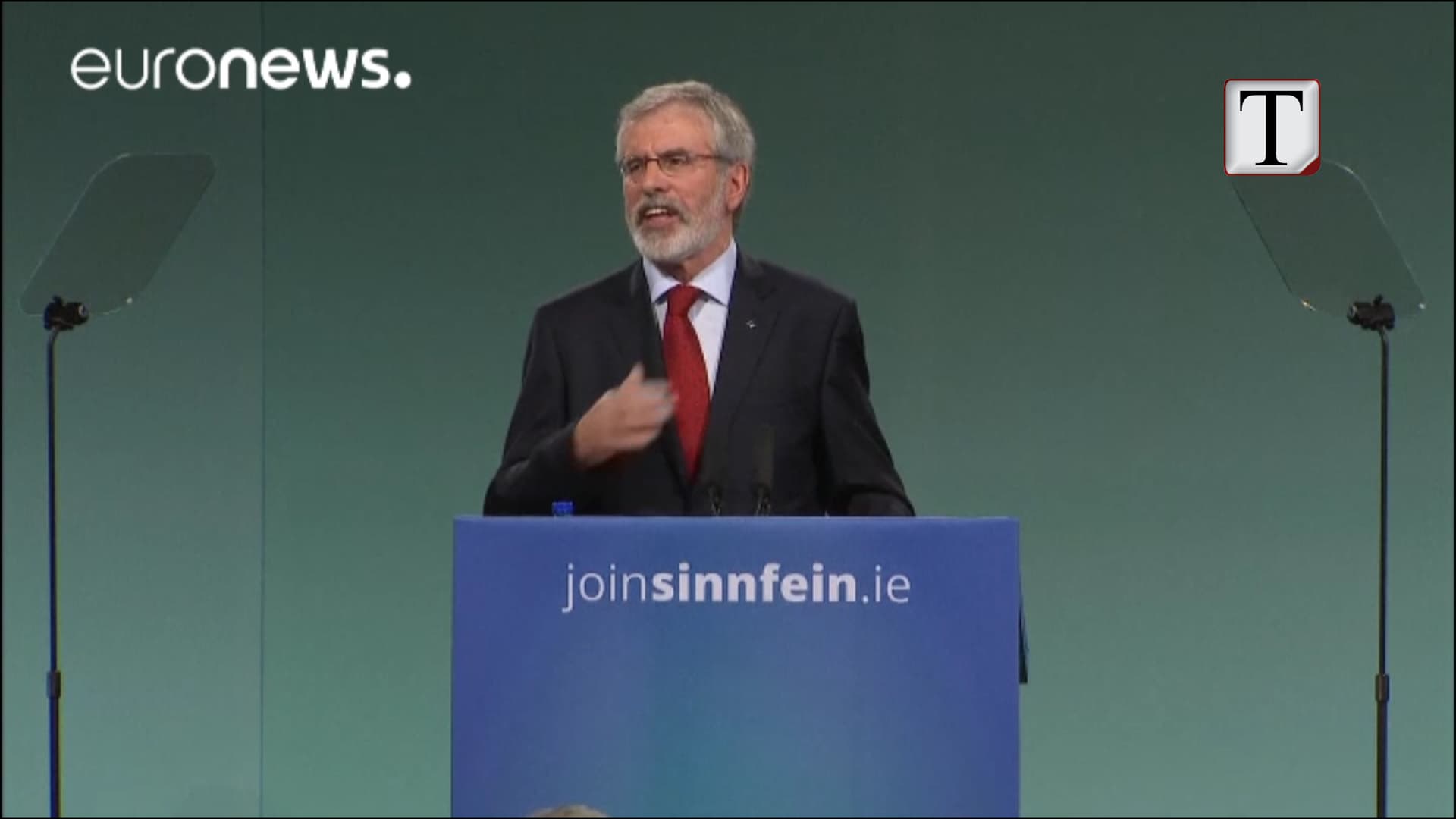 Gerry Adams jep dorëheqjen si president i Sinn Fein (VIDEO)