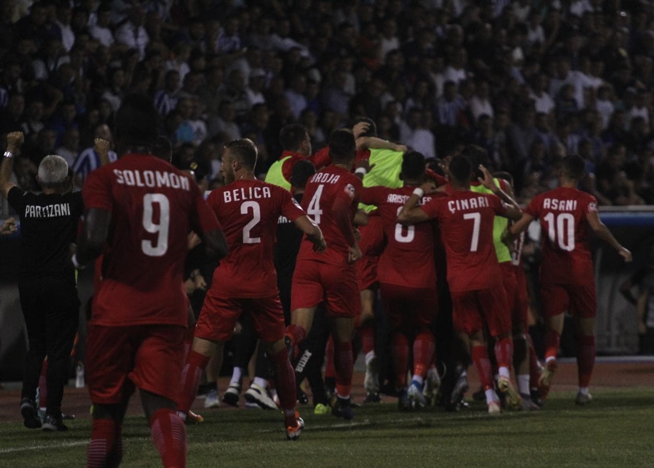 Fitorja e radhës, Partizani mund Tiranën 2-1