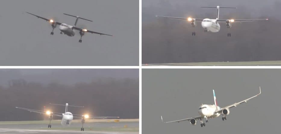 Stuhia "Friederike" nuk lejon avionin të ulet në pistë, panik mes pasagjerëve (VIDEO)