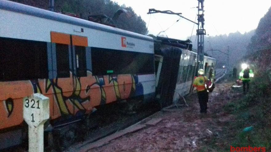 Treni del nga binarët në Barcelonë, 1 i vdekur