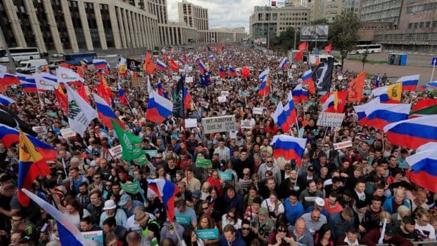 Moska në protestë, kërkohet pjesëmarrja e kandidatëve opozitarë në zgjedhje (VIDEO)