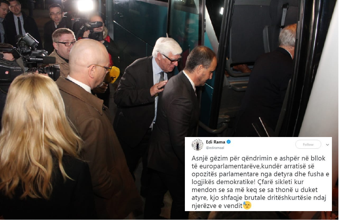 Rama reagon për qëndrimin e opozitës me europarlamentarët: Asnjë gëzim për qëndrimin e ashpër