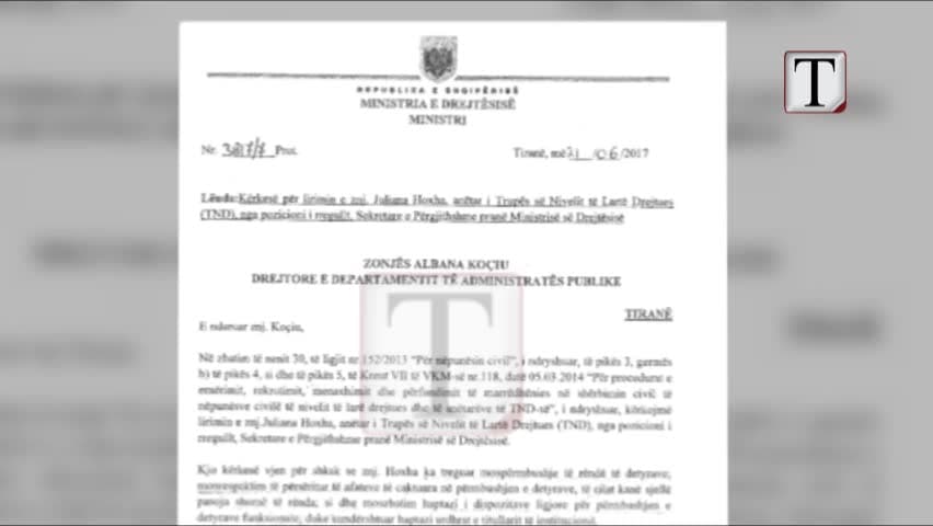 Firma e ish-sekretares së “Drejtësisë” i kushtoi Ministrisë 1.2 mld lekë (VIDEO)