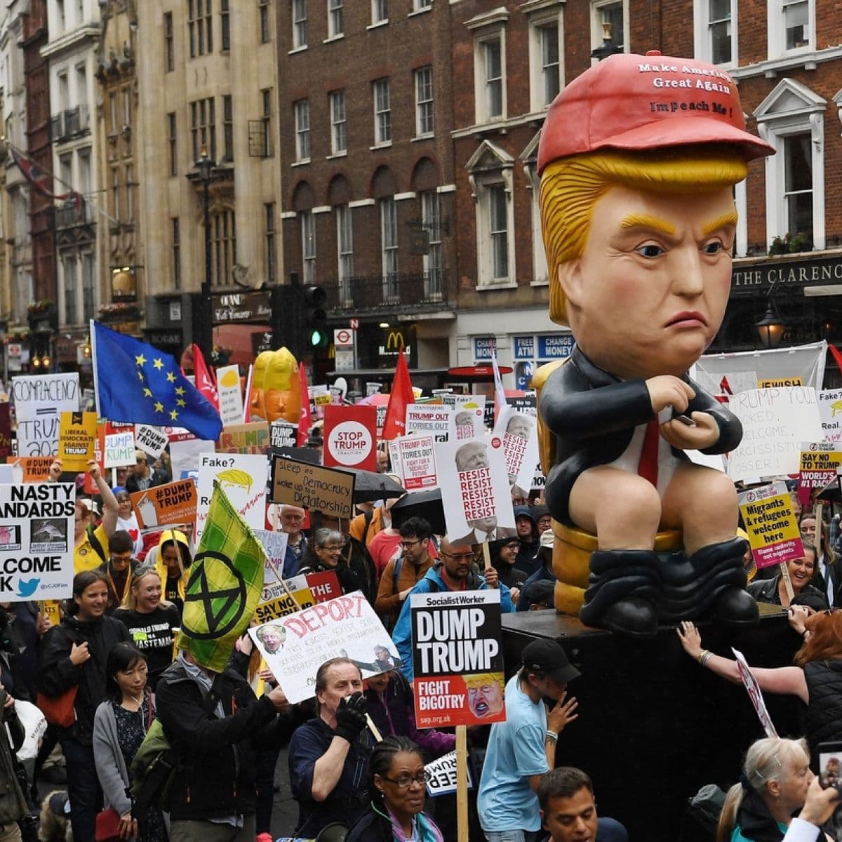Protesta kundër Trump-it në Londër