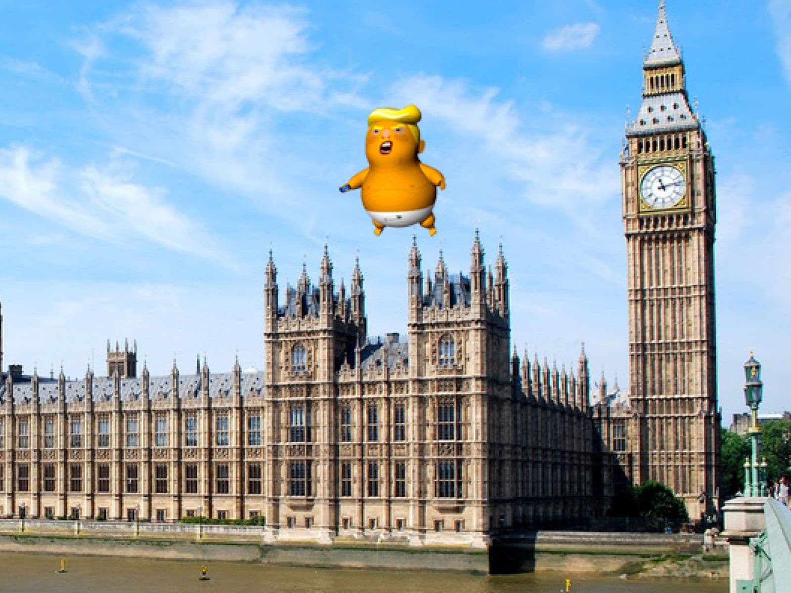 Vizita e Trump në Britaninë e Madhe do të shoqërohet me protesta, "Trump baby" do të fluturojë mbi Westminster (VIDEO)