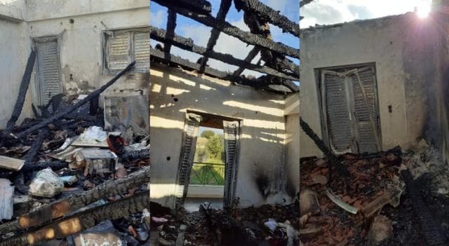 U godit nga rrufeja, shkrumbohet vila në Finiq (FOTO)