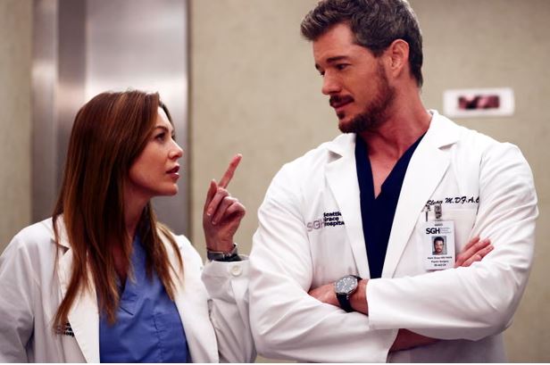 Ellen Pompeo dhe Eric Dane në 'Grey’s Anatomy'.